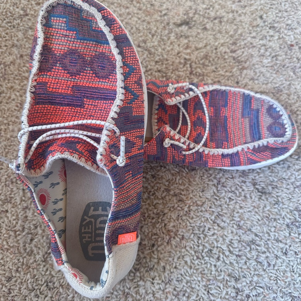 Hey Dude Multicolor Zigzag Casual Shoes - Picture 2 of 6
